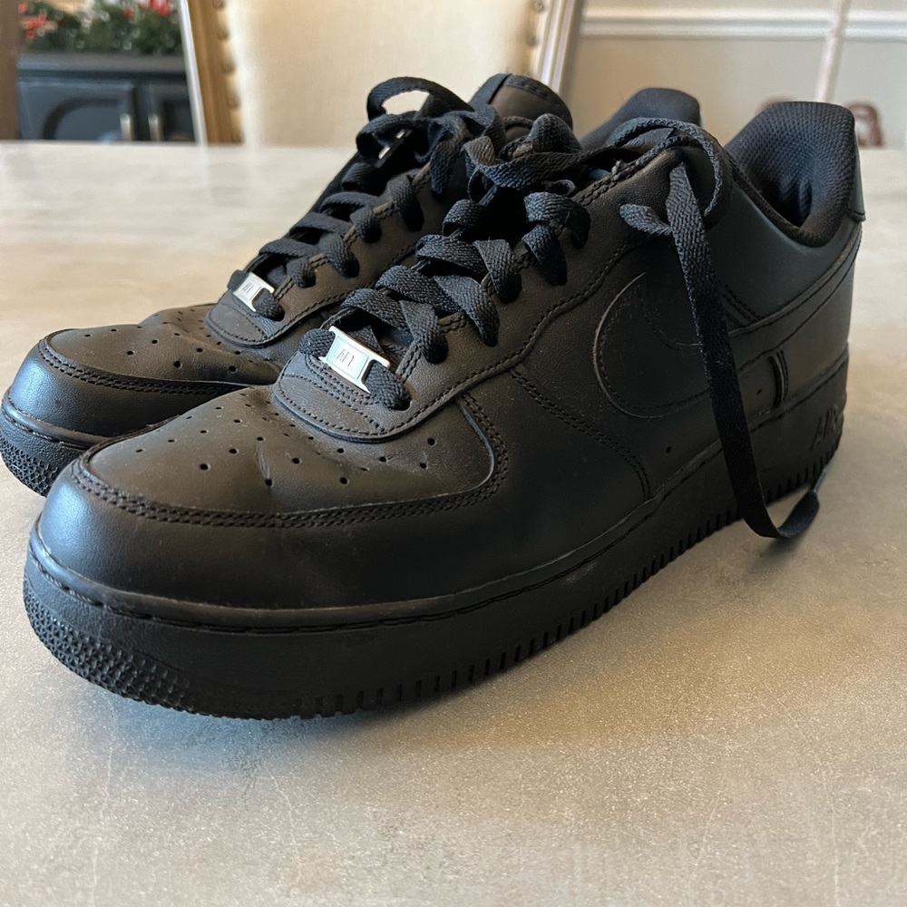 Nike Air Force 1 size 12 men all black